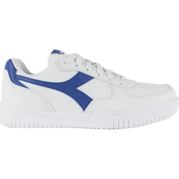 Schoenen Kinderen Sneakers Diadora Raptor low gs 101.177720 01 C3144 White/Imperial blue Wit