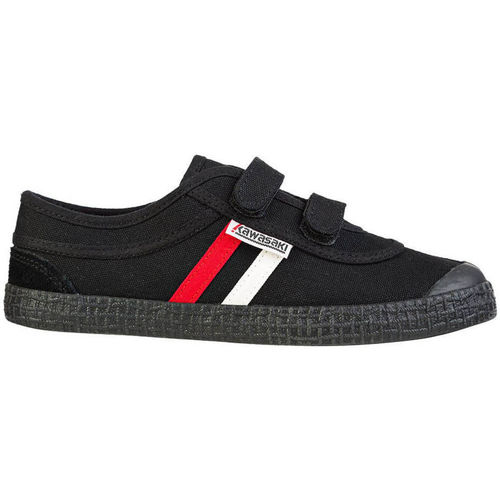 Schoenen Dames Sneakers Kawasaki Retro Shoe W/velcro K204505 1001S Black Solid Zwart
