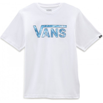 Textiel Kinderen T-shirts korte mouwen Vans classic logo Wit