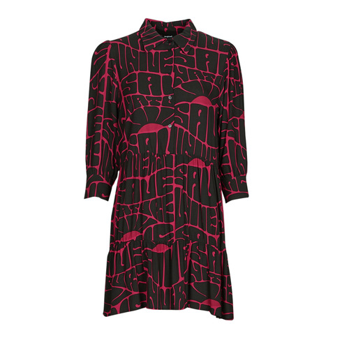 Textiel Dames Korte jurken Desigual CIRA Zwart / Roze
