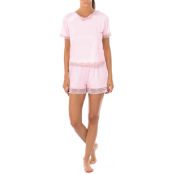 Textiel Dames Pyjama's / nachthemden Kisses&Love 1202-POWDER Roze