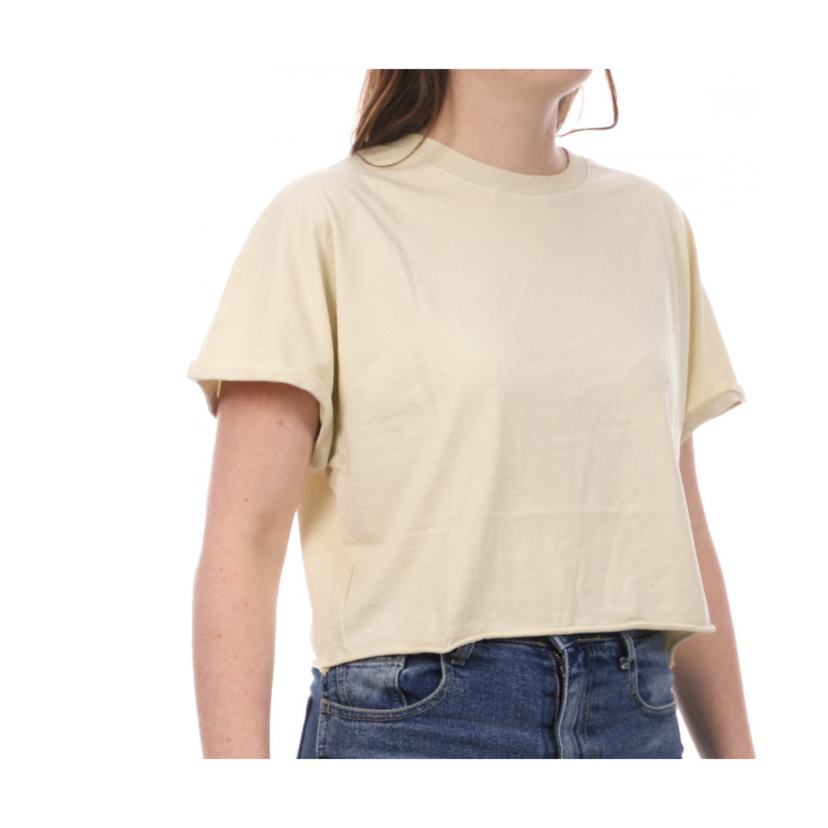 Textiel Dames T-shirts & Polo’s JDY  Geel