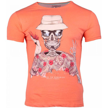 Textiel Heren T-shirts korte mouwen La Maison Blaggio  Oranje