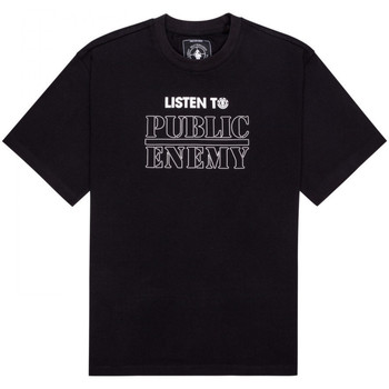 Textiel Heren T-shirts & Polo’s Element Pexe listen to Zwart