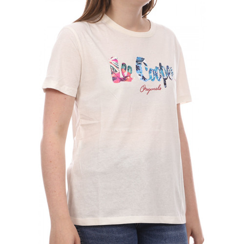 Textiel Dames T-shirts & Polo’s Lee Cooper  Beige
