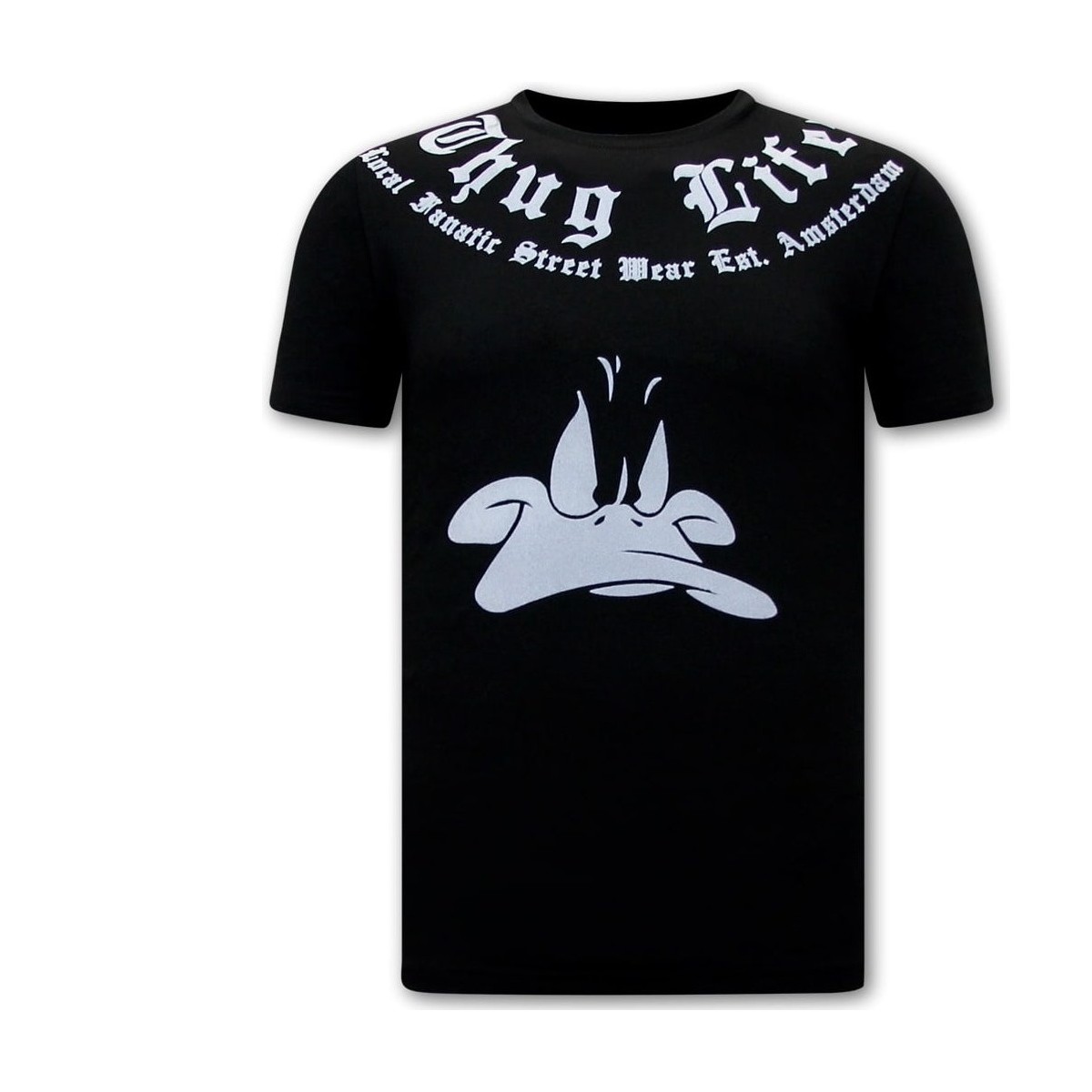 Textiel Heren T-shirts korte mouwen Local Fanatic Korte Mouw Thug Life Zwart