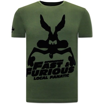 Textiel Heren T-shirts korte mouwen Local Fanatic Grappige Fast And Furious Groen