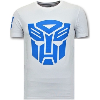 Textiel Heren T-shirts korte mouwen Local Fanatic Transformers Robots Print Wit