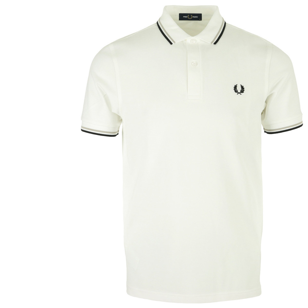 Textiel Heren T-shirts & Polo’s Fred Perry Twin Tipped Shirt Wit