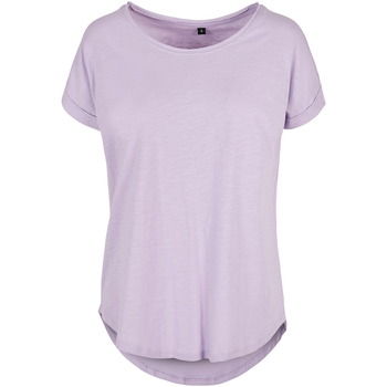Textiel Dames T-shirts met lange mouwen Build Your Brand  Violet