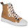 Schoenen Dames Hoge sneakers Betty London ETOILE Camel / Wit