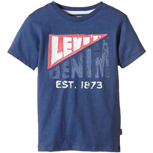 Textiel Jongens T-shirts korte mouwen Levi's  Blauw