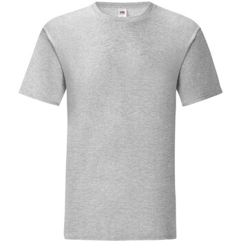 Textiel Heren T-shirts met lange mouwen Fruit Of The Loom 61430 Grijs
