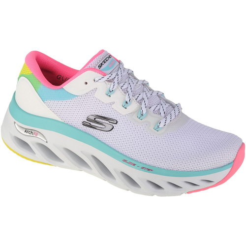 Schoenen Dames Lage sneakers Skechers Arch Fit Glide-Step - Highlighter Wit