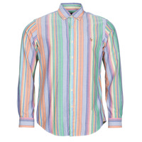 Textiel Heren Overhemden lange mouwen Polo Ralph Lauren CUBDPPCS-LONG SLEEVE-SPORT SHIRT Multicolour / Oranje / Groen
