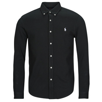 Textiel Heren Overhemden lange mouwen Polo Ralph Lauren LSFBBDM5-LONG SLEEVE-KNIT Zwart