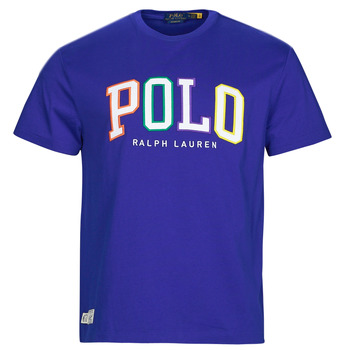 Textiel Heren T-shirts korte mouwen Polo Ralph Lauren SSCNCLSM1-SHORT SLEEVE-T-SHIRT Blauw / Heritage / Royal