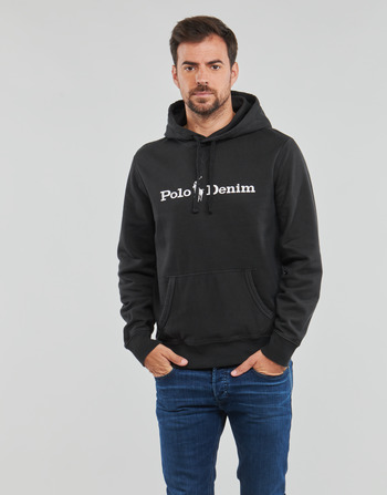Textiel Heren Sweaters / Sweatshirts Polo Ralph Lauren LSPOHOODM3-LONG SLEEVE-SWEATSHIRT Zwart / Afgewassen / Polo / Zwart