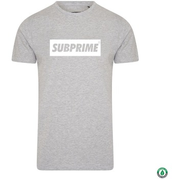 Textiel Heren T-shirts korte mouwen Subprime Shirt Block Grey Grijs