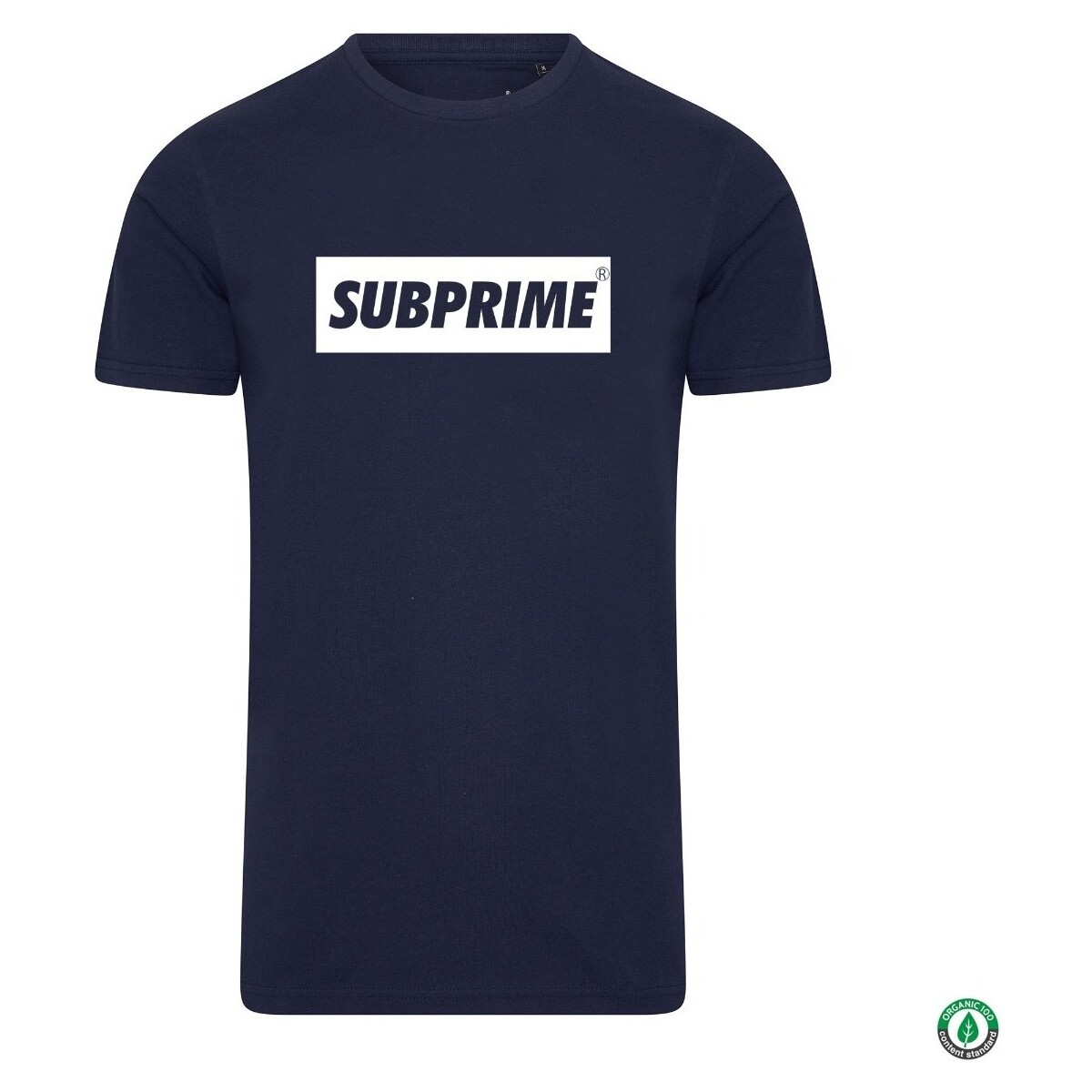 Textiel Heren T-shirts korte mouwen Subprime Shirt Block Navy Blauw