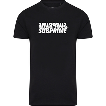 Textiel Heren T-shirts korte mouwen Subprime Shirt Mirror Black Zwart