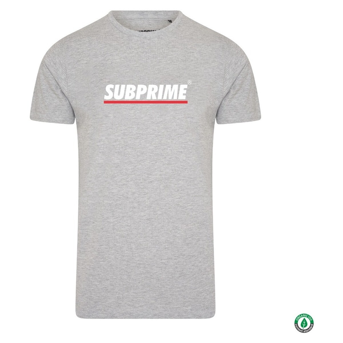 Textiel T-shirts korte mouwen Subprime Shirt Stripe Grey Grijs