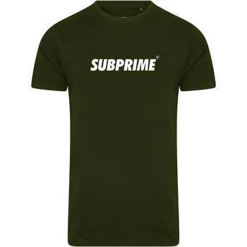 Textiel Heren T-shirts korte mouwen Subprime Shirt Basic Army Groen