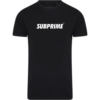Textiel Heren T-shirts korte mouwen Subprime Shirt Basic Black Zwart