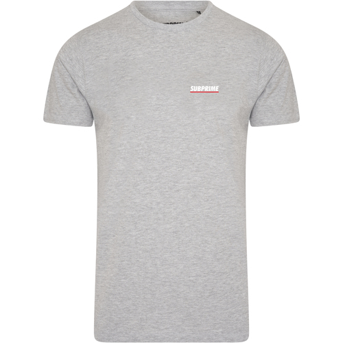 Textiel Heren T-shirts korte mouwen Subprime Shirt Chest Logo Grey Grijs