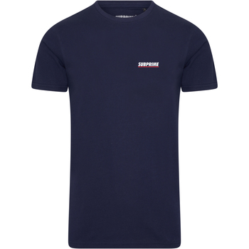 Textiel Heren T-shirts korte mouwen Subprime Shirt Chest Logo Navy Blauw