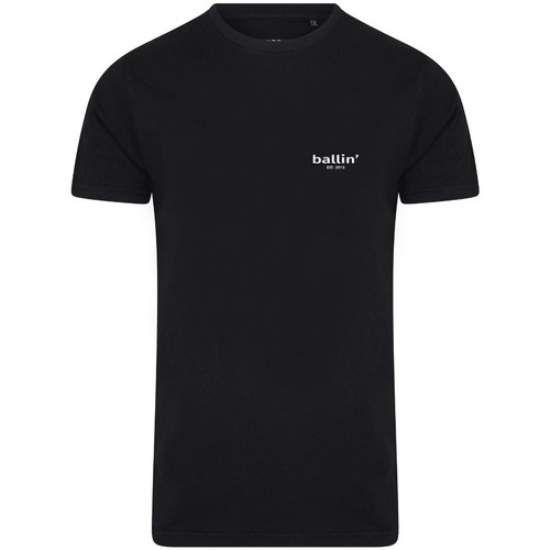 Textiel Heren T-shirts korte mouwen Ballin Est. 2013 Small Logo Shirt Zwart