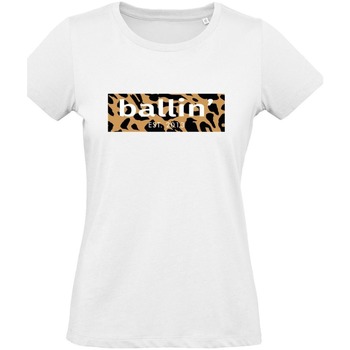 Textiel Dames T-shirts korte mouwen Ballin Est. 2013 Panter Block Shirt Wit