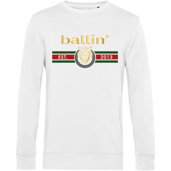 Textiel Heren Sweaters / Sweatshirts Ballin Est. 2013 Tiger Lines Sweater Wit