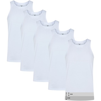 Textiel Heren Mouwloze tops Cappuccino Italia 5-Pack Onderhemd Wit