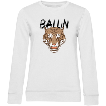 Textiel Dames Sweaters / Sweatshirts Ballin Est. 2013 Tiger Sweater Wit