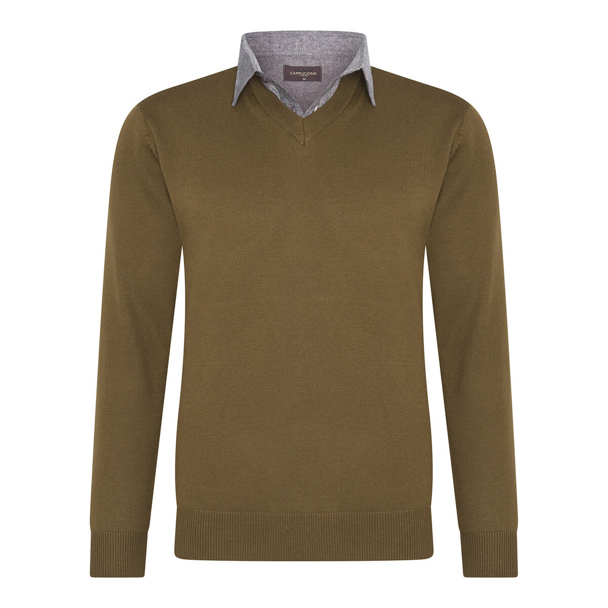 Textiel Heren Sweaters / Sweatshirts Cappuccino Italia Mock Pullover Bruin