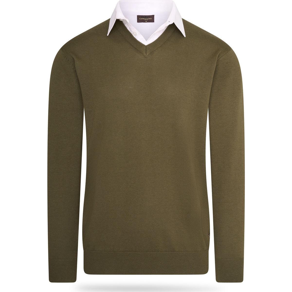 Textiel Heren Sweaters / Sweatshirts Cappuccino Italia Mock Pullover Groen