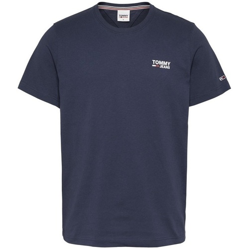 Textiel Heren T-shirts korte mouwen Tommy Jeans Logo Shirt Blauw