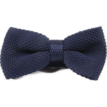 Textiel Heren Stropdassen en accessoires Suitable Knitted Strik Donkerblauw Blauw
