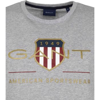 Gant T-shirt Logo Grijs Grijs