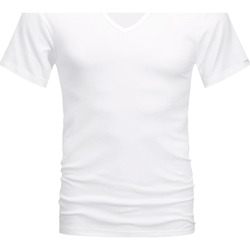 Textiel Heren T-shirts & Polo’s Mey Noblesse V-hals T-shirt Wit Wit
