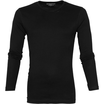 Textiel Heren T-shirts & Polo’s Garage Basic T-shirt Longsleeve Zwart Zwart