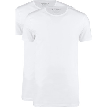 Textiel Heren T-shirts & Polo’s Garage 2-Pack Basic T-shirt Bio Wit Wit