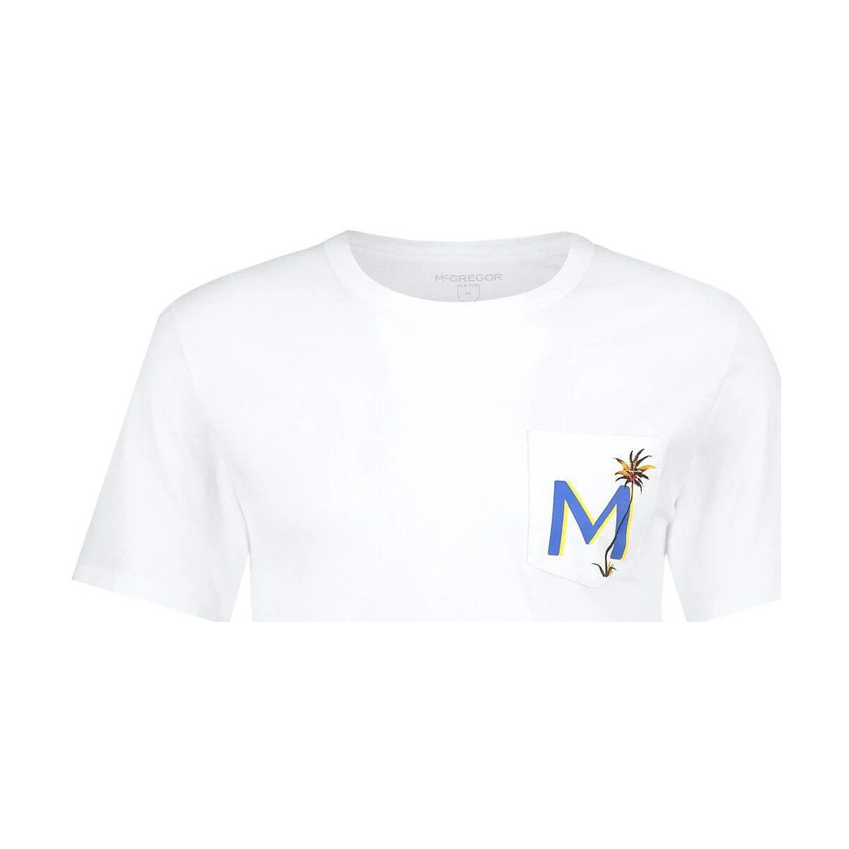 Textiel Heren T-shirts & Polo’s Mcgregor T-Shirt Pocket Logo Wit Wit