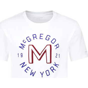 Textiel Heren T-shirts & Polo’s Mcgregor T-Shirt Pocket Wit Logo Wit