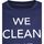 Textiel Heren T-shirts & Polo’s Save The Duck T-shirt Navy Stretch Tekst Blauw