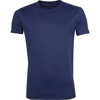 Textiel Heren T-shirts & Polo’s Save The Duck T-shirt Navy Stretch Blauw