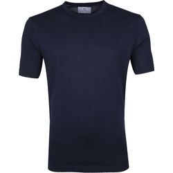 Textiel Heren T-shirts & Polo’s Suitable Prestige T-shirt Knitted Navy Blauw