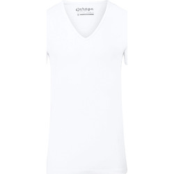 Textiel Heren T-shirts & Polo’s Garage Stretch Basic Wit Diepe V-Hals Wit