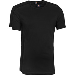 Textiel Heren T-shirts & Polo’s Suitable T-shirt Zwart O-hals Ota 2-Pack Zwart